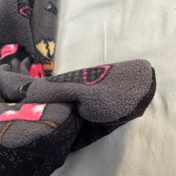 Lazy One - 4T -Pink and Grey Fleece Pajamas - Picture 3 of 5